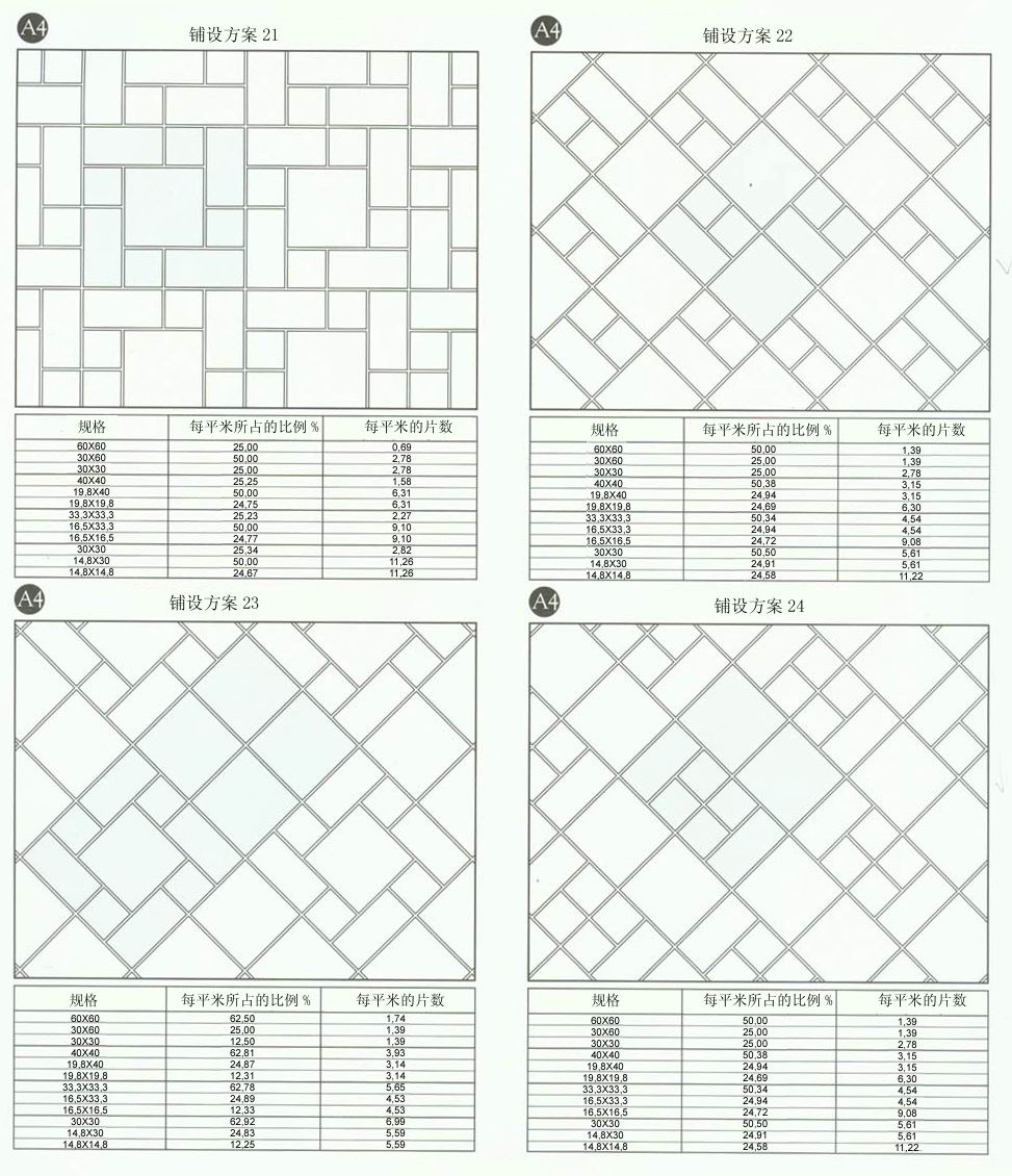 花季传谋在线下载黄版陶设计师常用80种瓷砖铺设方案